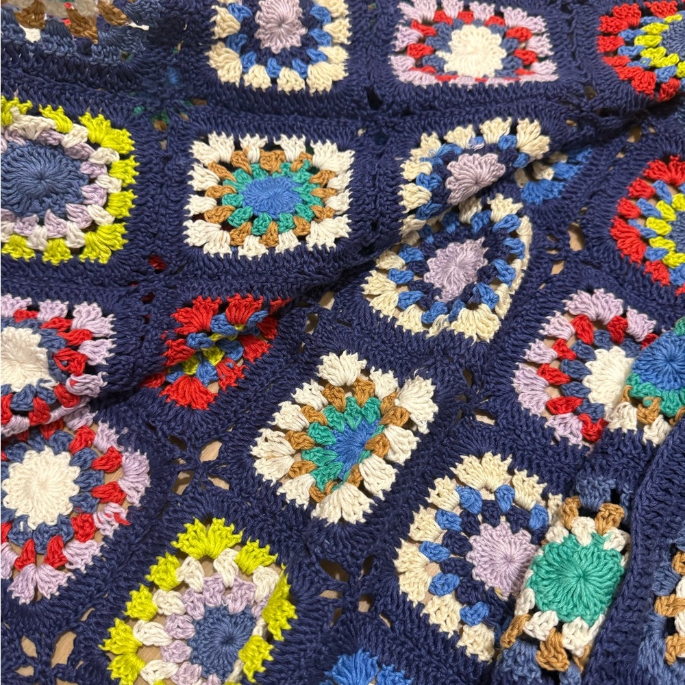 Alice+Olivia Crochet Square Cappa - Multicolor Accents - Picture 5 of 7